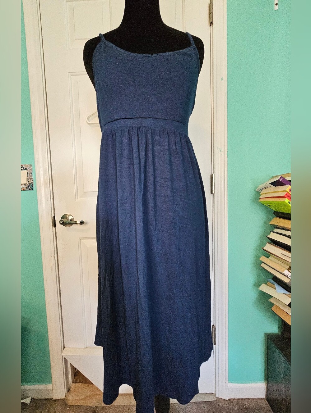 Stars Above Women’s Navy Blue Spaghetti Strap Sundress Size L